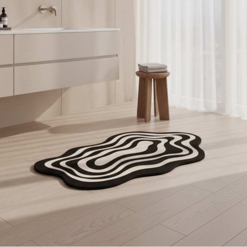 Quick-Drying Diatom Mud Bath Mat - Super Absorbent Non-Slip Bathroom Rug 6