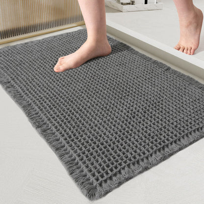 QuickDry Waffle Bath Mat - Ultra-Absorbent Bathroom Mat for Comfort & Safety 10