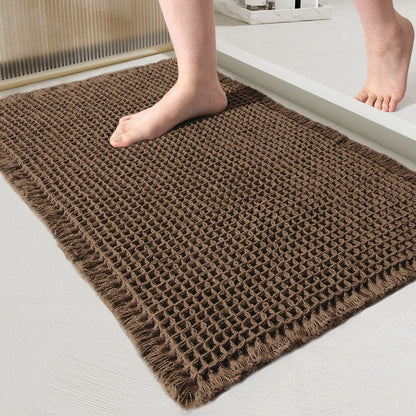 QuickDry Waffle Bath Mat - Ultra-Absorbent Bathroom Mat for Comfort & Safety 11