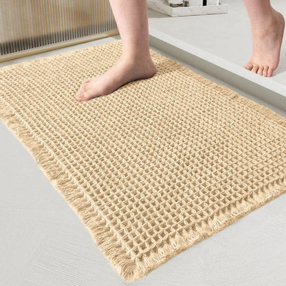 QuickDry Waffle Bath Mat - Ultra-Absorbent Bathroom Mat for Comfort & Safety 12