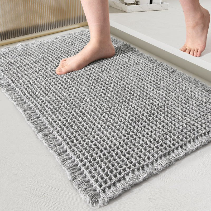 QuickDry Waffle Bath Mat - Ultra-Absorbent Bathroom Mat for Comfort & Safety 9