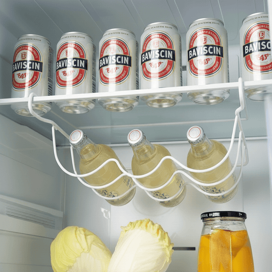 ROLLRACK – Space-saving rolling bottle holder for refrigerator shelves 0