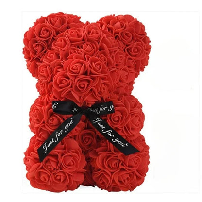 ROSEBLOOM BEAR – Handmade rose teddy bear made from everlasting blooms 8