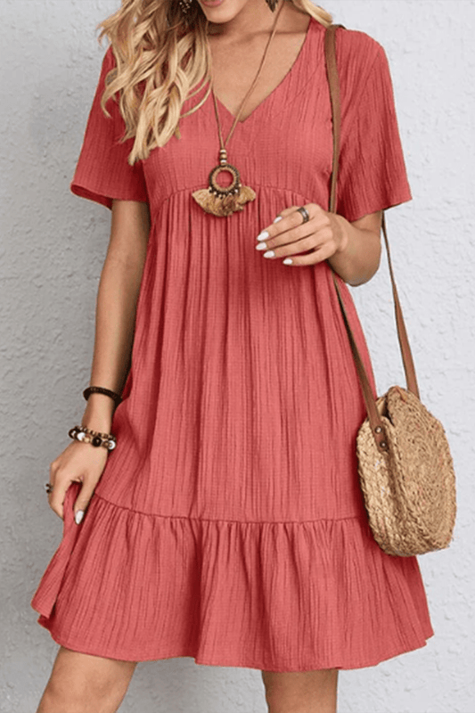 ELYNTA – Elegant Casual Women’s Dress Designed for Autumn Comfort in Eco Polyester