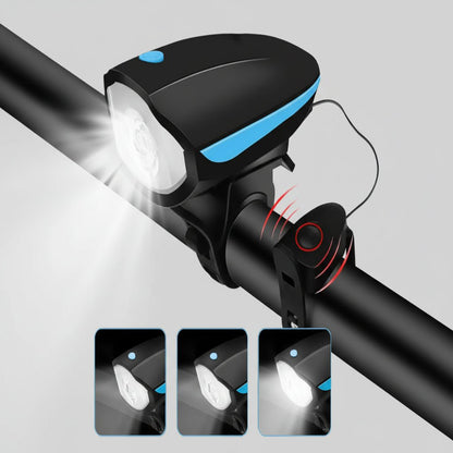 Rechargeable LED Bicycle Light & Horn - 3-in-1 Bike Lamp with Remote Control 0