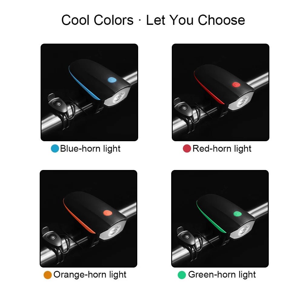 Rechargeable LED Bicycle Light & Horn - 3-in-1 Bike Lamp with Remote Control 4