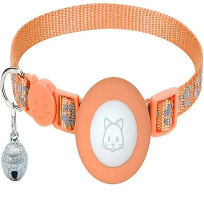Reflective Cat Collar with Bell, Adjustable Safety Buckle & Airtag Holder 8