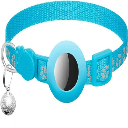 Reflective Cat Collar with Bell, Adjustable Safety Buckle & Airtag Holder 9