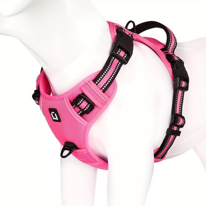 Reflective No-Pull Dog Harness - Adjustable Nylon for Training & Walking 11