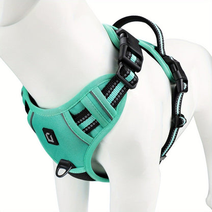 Reflective No-Pull Dog Harness - Adjustable Nylon for Training & Walking 14