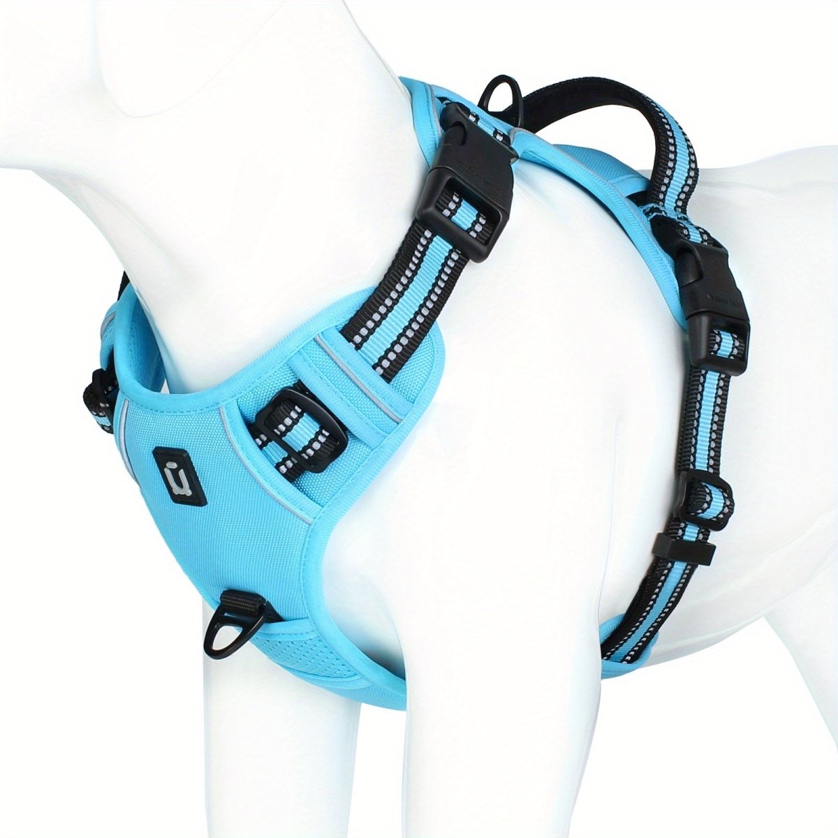 Reflective No-Pull Dog Harness - Adjustable Nylon for Training & Walking 4