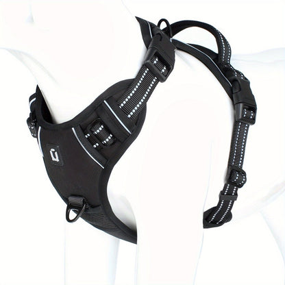 Reflective No-Pull Dog Harness - Adjustable Nylon for Training & Walking 6