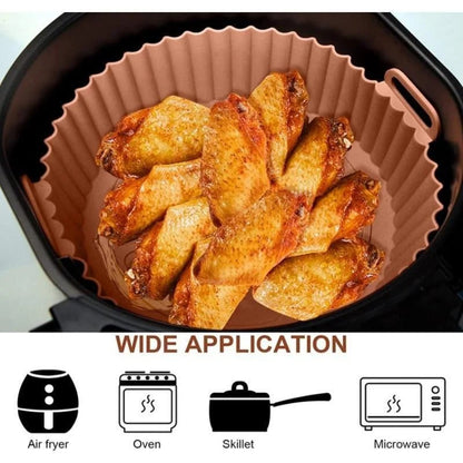 Reusable Silicone Air Fryer Liners - Non-Stick, Food-Safe Cooking Accessory 2