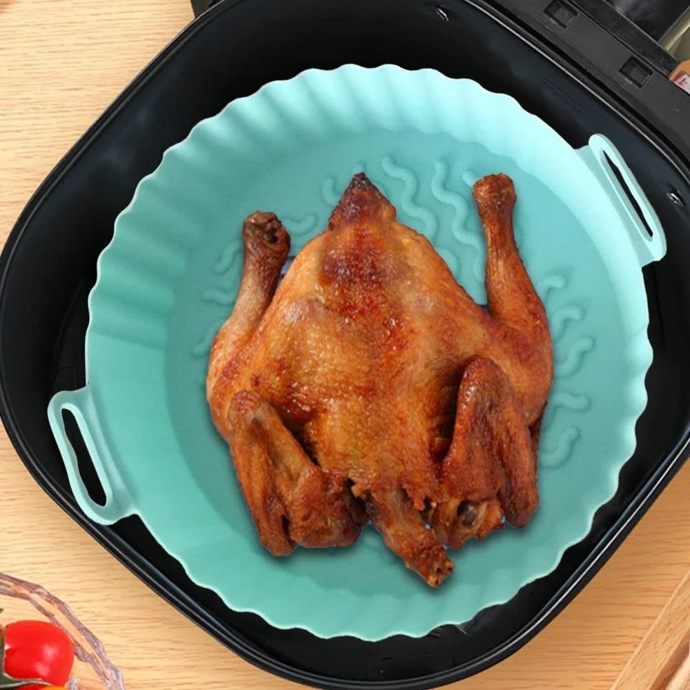 Reusable Silicone Air Fryer Liners - Non-Stick, Food-Safe Cooking Accessory 4