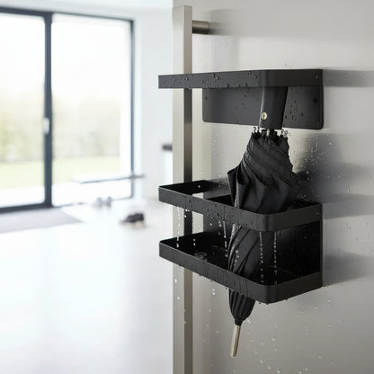 Robo - Adjustable Umbrella Stand with Drip Tray, Stylish Iron Design 4