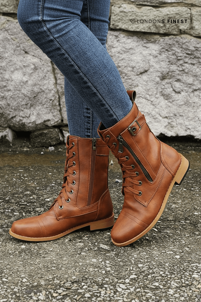 Rose Women's Orthopedic Lace-Up Winter Boots with Insulated Comfort & Support 2