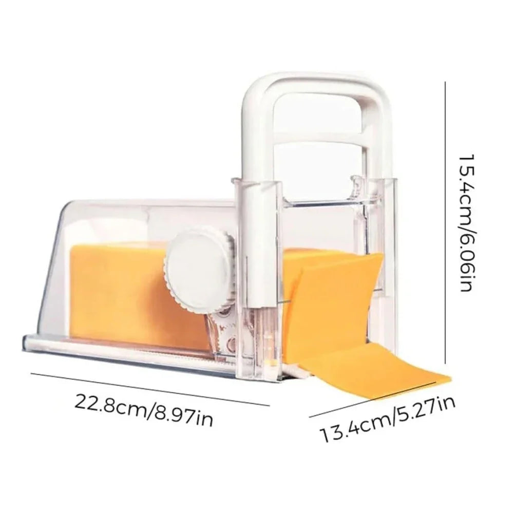 DAIRYPRO – Precision Cheese Slicer with Thickness Adjustment for All Cheese Types