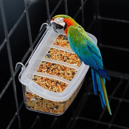 ECOGLANCE – Eco Parrot Feeder with Transparent 360-Degree Visibility