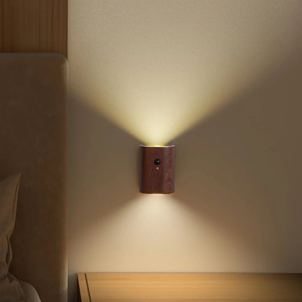 WOODGLOW – Wooden night light with motion sensor and rechargeable battery
