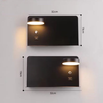 LIGHTCORE – LED Wall Lamp with USB Recharge Function and 3 Adjustable Color Modes