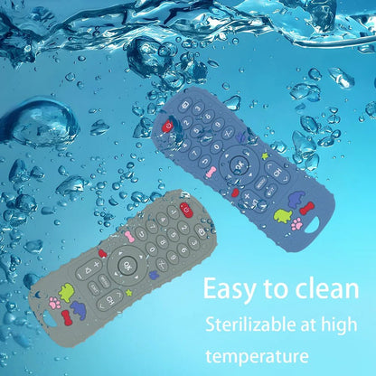 TVNIBBLE – Silicone Baby Teether TV Remote Shape, BPA Free, Soft Sensory Toy