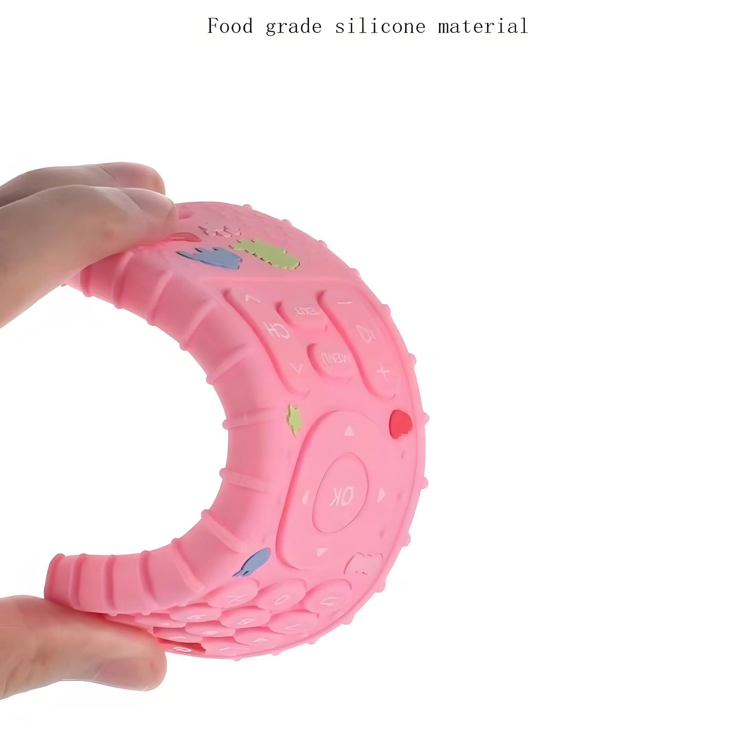 TVNIBBLE – Silicone Baby Teether TV Remote Shape, BPA Free, Soft Sensory Toy