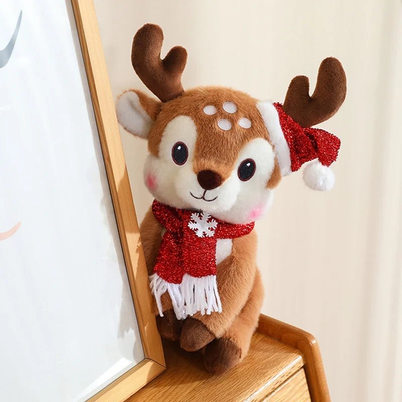 SCARFPLUSH – Cute Plush Toy Doll with Christmas Scarf for Holiday Gifting