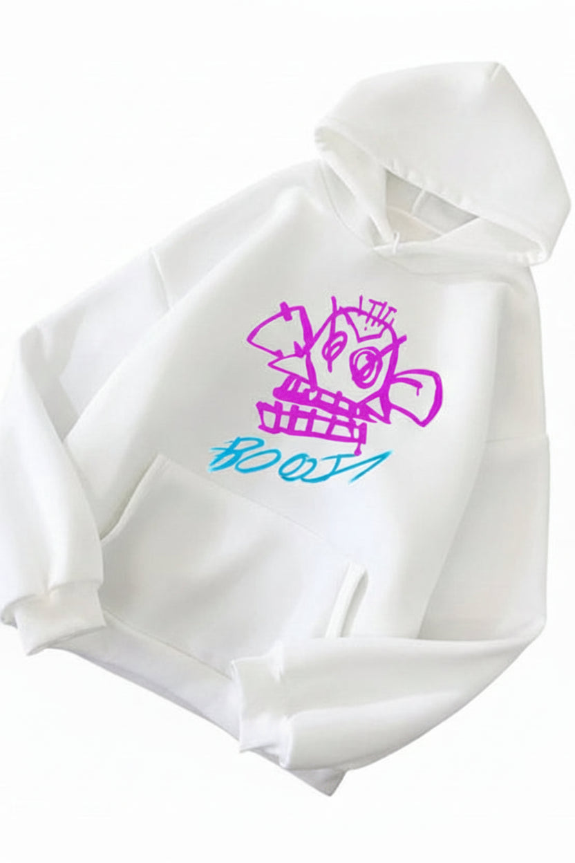 JINXWAVE – Arcane Jinx Long Sleeve Hoodie for Bold Streetwear Comfort