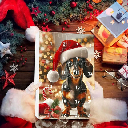 PAWCOUNT 2025 – 24-Day Dog Cup Pendant Advent Calendar for Festive Surprises