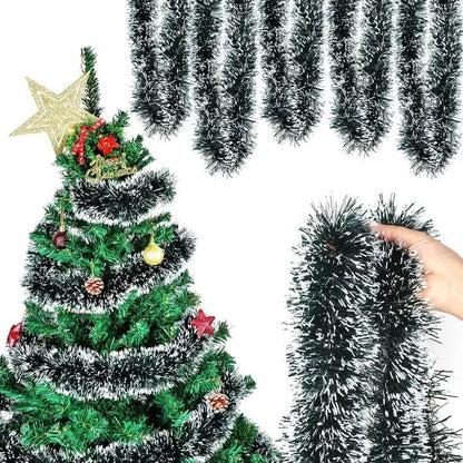 PINEWRAP - Premium Groen Kerstdecoratieband voor Kransen & Boomdecoratie