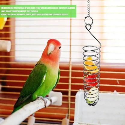 SPIRAFEED – Durable Stainless Steel Parrot Forager Feeder