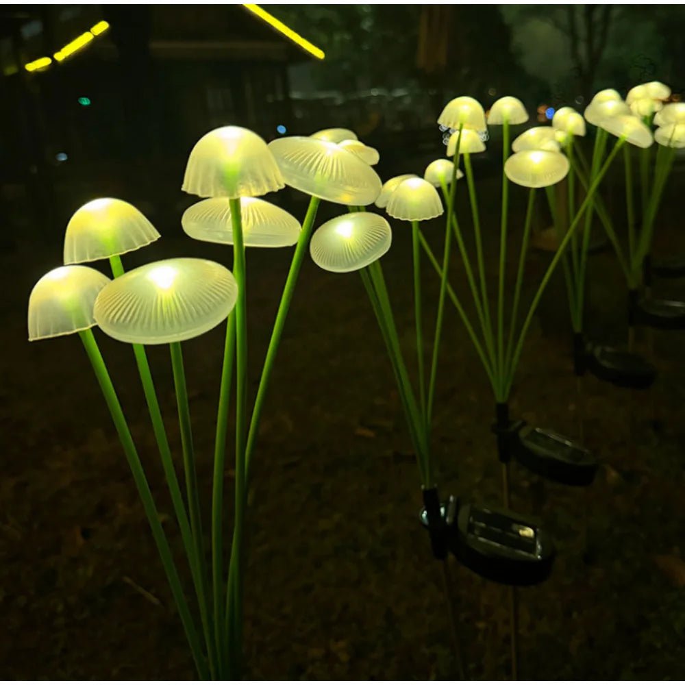 SOLARSHROOM – Weatherproof 15-LED Mushroom Light Set for Outdoor Decor