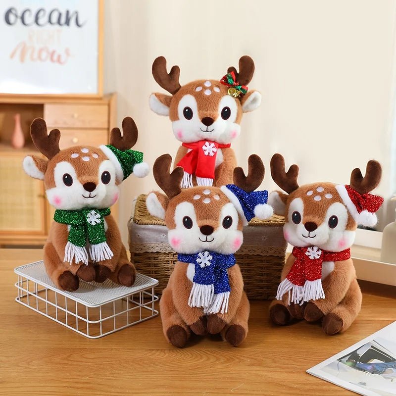 SCARFPLUSH – Cute Plush Toy Doll with Christmas Scarf for Holiday Gifting