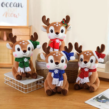 SCARFPLUSH – Cute Plush Toy Doll with Christmas Scarf for Holiday Gifting
