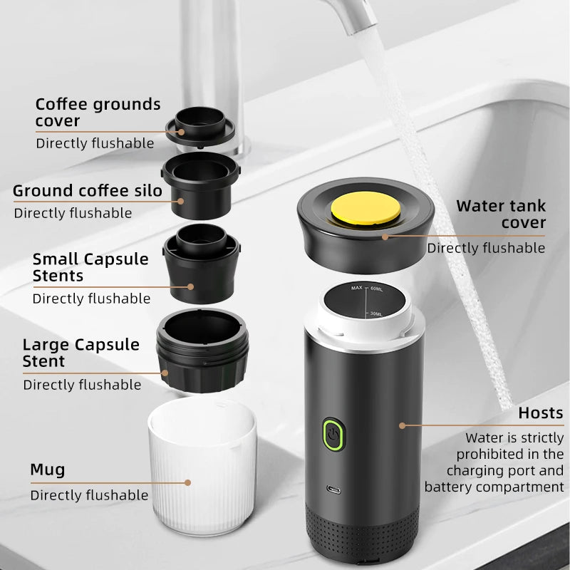 BREWGO – Portable 3-in-1 Espresso Maker with High-Pressure Brewing