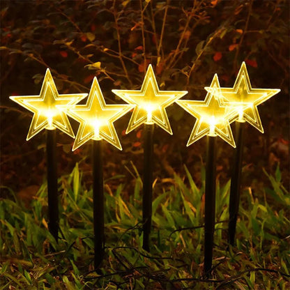 GLIMMERWAY – 10m LED Star Path Lights for Holiday Gardens