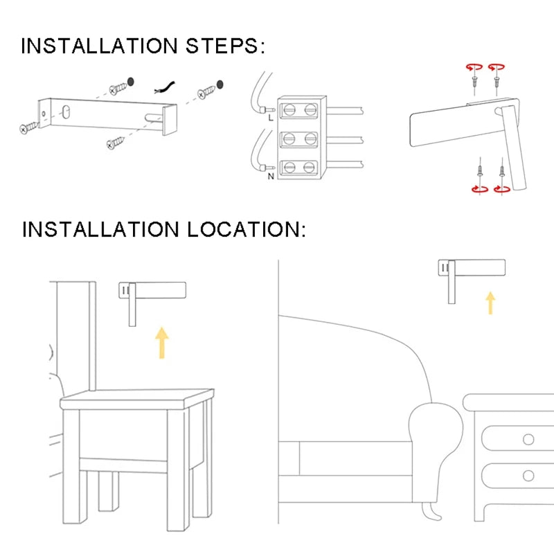BRIGHTSPIN – LED Wall Light with Adjustable Warm & Cool Reading Modes
