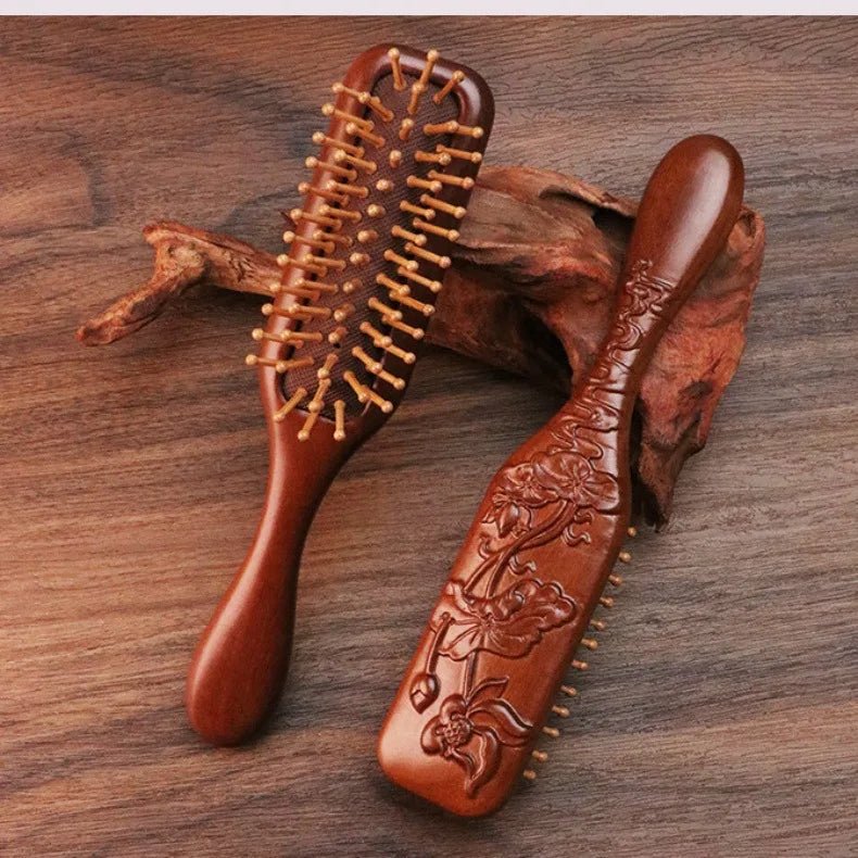 COMBZEN – Sandalwood Hair Comb Antistatic Scalp Massage Tool for Healthy Hair