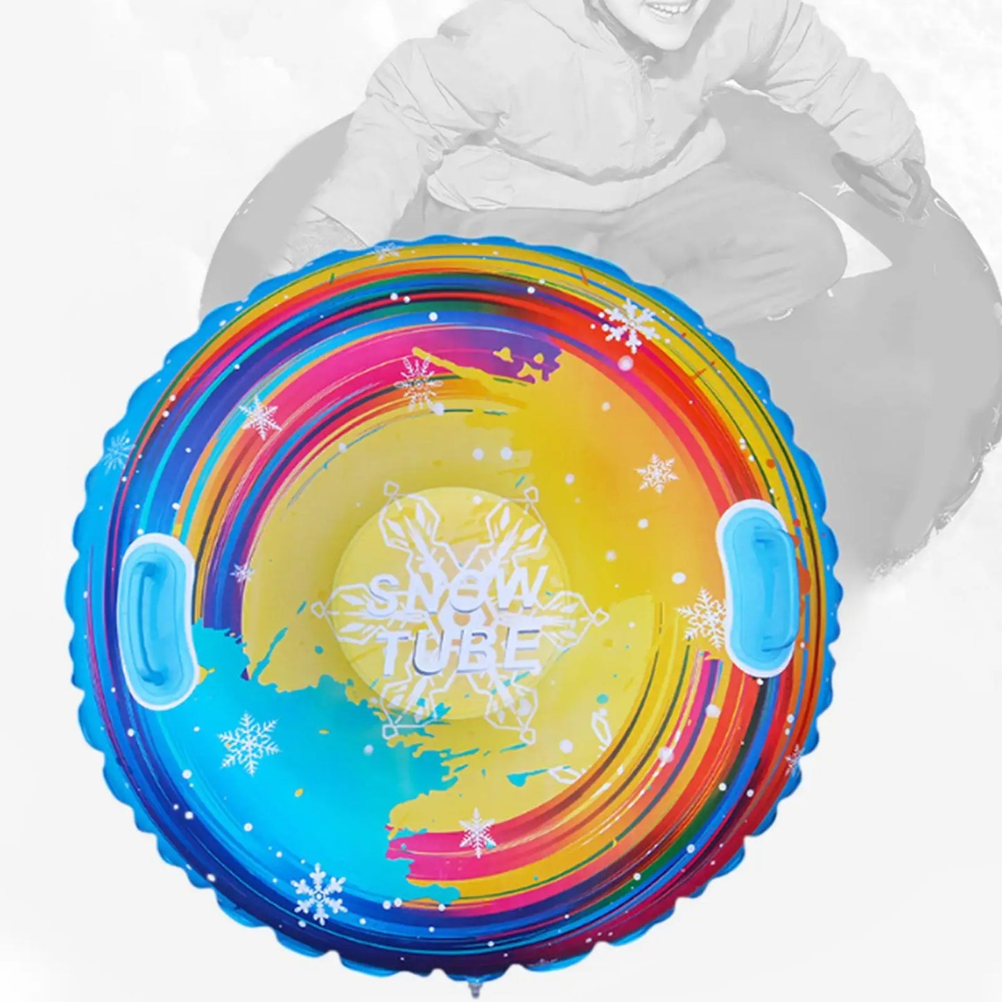 FROSTRIDER – Inflatable Snow Tube with Strong Handles for Fast Winter Fun