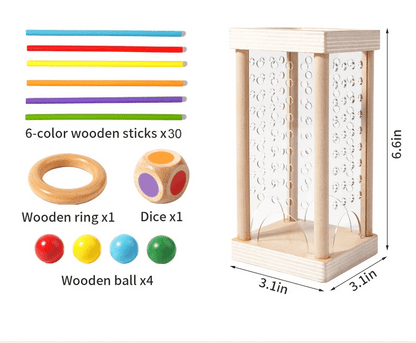 MATHWOOD – Montessori Counting Stick Set for Cognitive Growth & Coordination