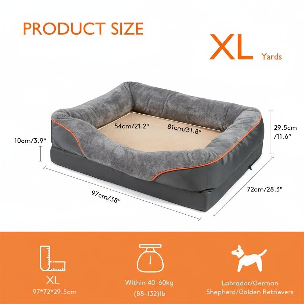 FURPAL – Premium Orthopedic Dog Bed - Jumbo Foam Base