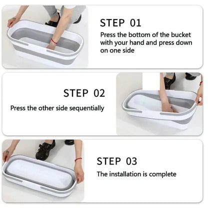 FOLDBRITE – Collapsible Utility Bucket for Cleaning & Outdoor Tasks