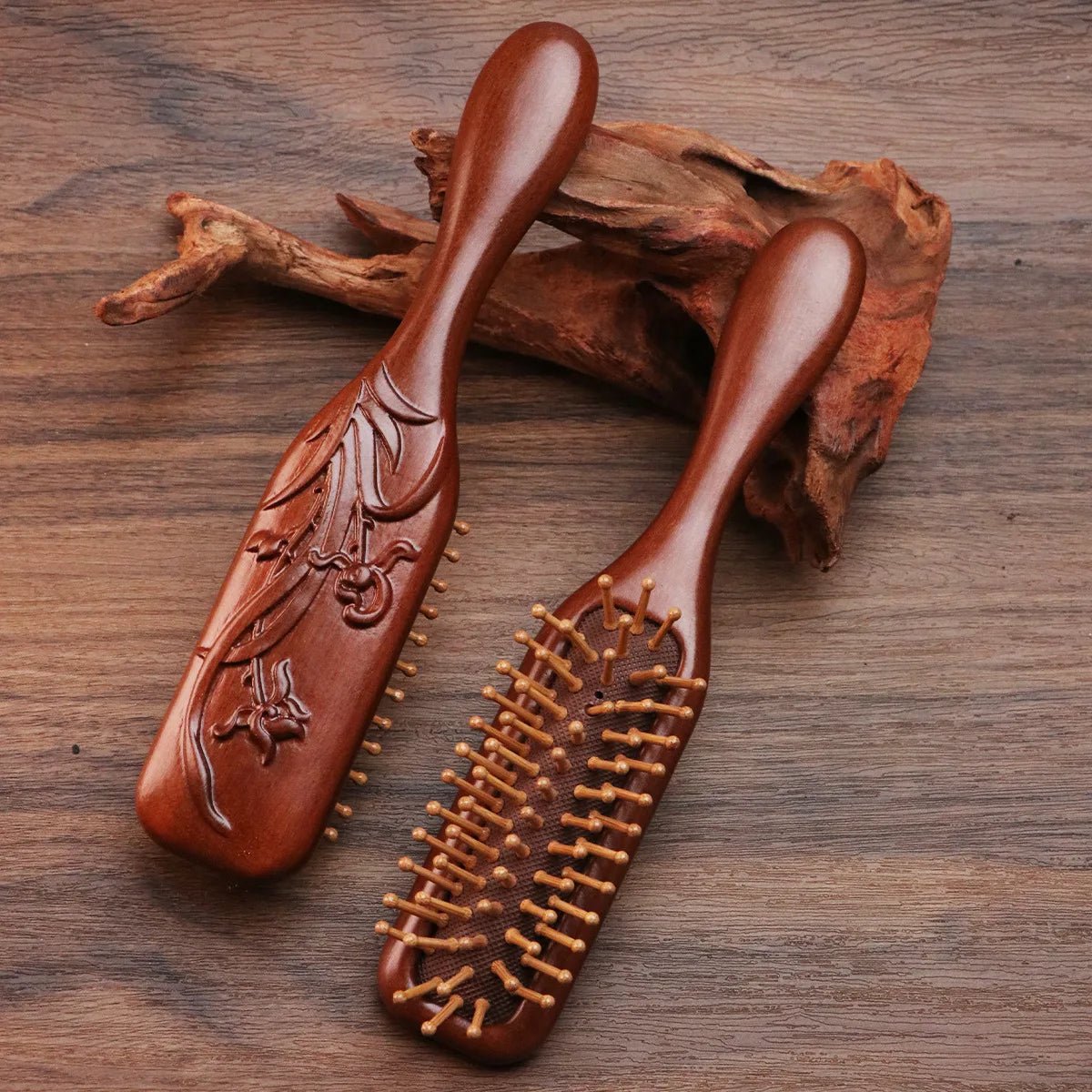 COMBZEN – Sandalwood Hair Comb Antistatic Scalp Massage Tool for Healthy Hair