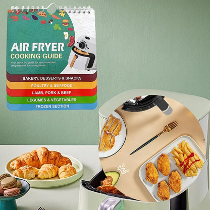 FLAVORFY – Compact Magnetic Air Fryer Meal Prep Chart