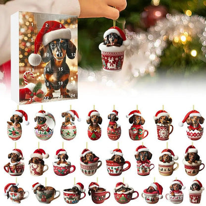 PAWJOY – 24-Day Christmas Advent Calendar with Dachshund Accessories