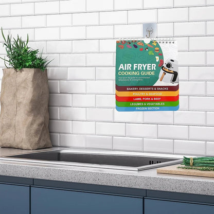 FLAVORFY – Compact Magnetic Air Fryer Meal Prep Chart