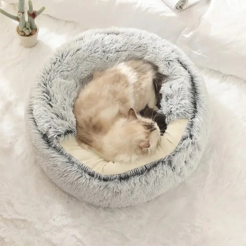 LUXURY COUPLE PET BED – Plush pet bed for cats and small dogs