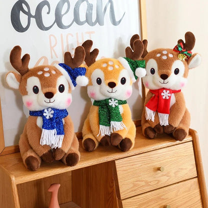 SCARFPLUSH – Cute Plush Toy Doll with Christmas Scarf for Holiday Gifting