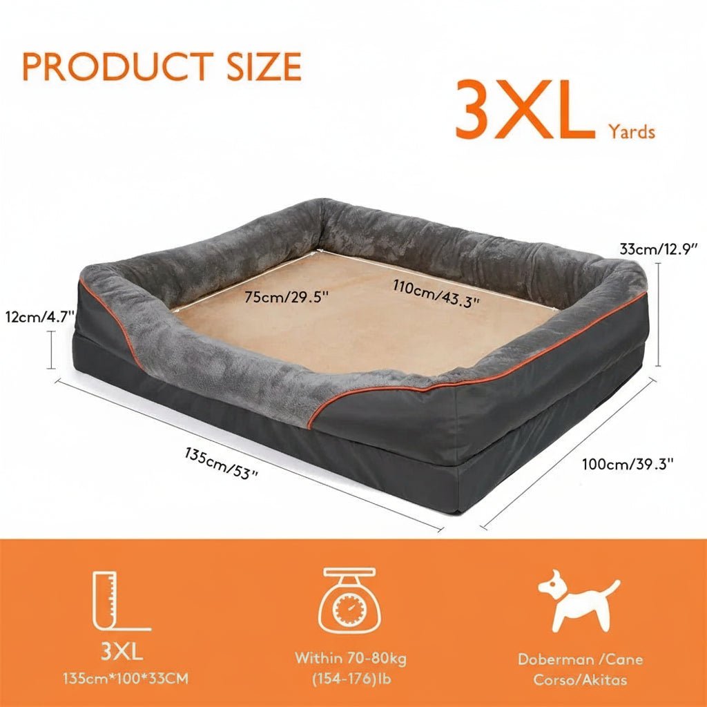 FURPAL – Premium Orthopedic Dog Bed - Jumbo Foam Base