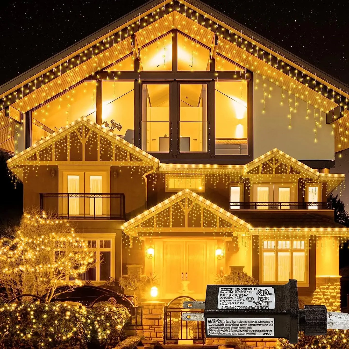 STARRYDROP – LED Curtain String Lights for Magical Holiday Decor